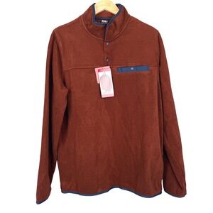 32 DEGREES Men's Medium Quarter Snap Long Sleeve Pullover Cozy Fall NEW with Tag